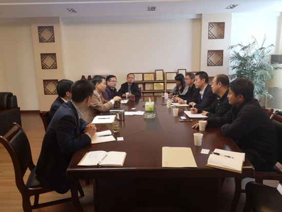 公司领导班子到绍兴文理公司ag旗舰厅官方网站考察交流